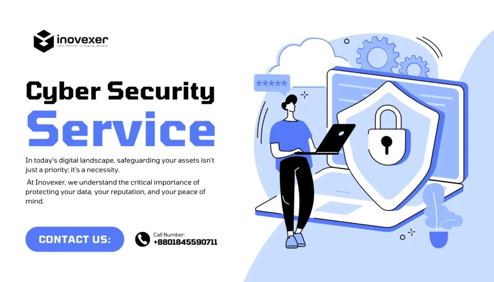 White and Purple Illustration Cyber Security Service Facebook Cover (2)
